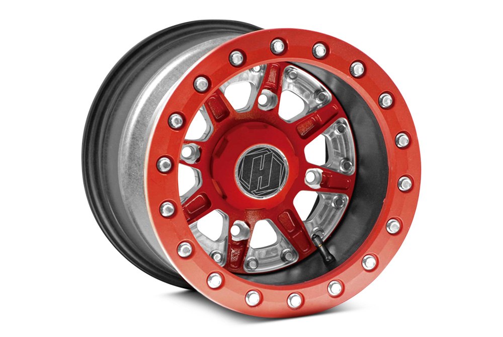 Hiper Wheel BR-08-MOD-RD Modified Beadlock Ring 8in - Red
